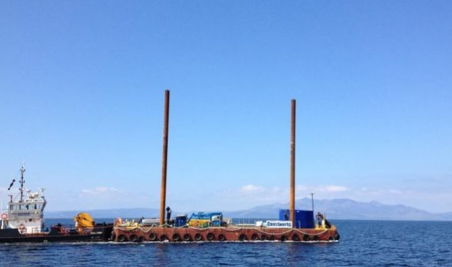Coastworks Challenger pushing CW4 barge